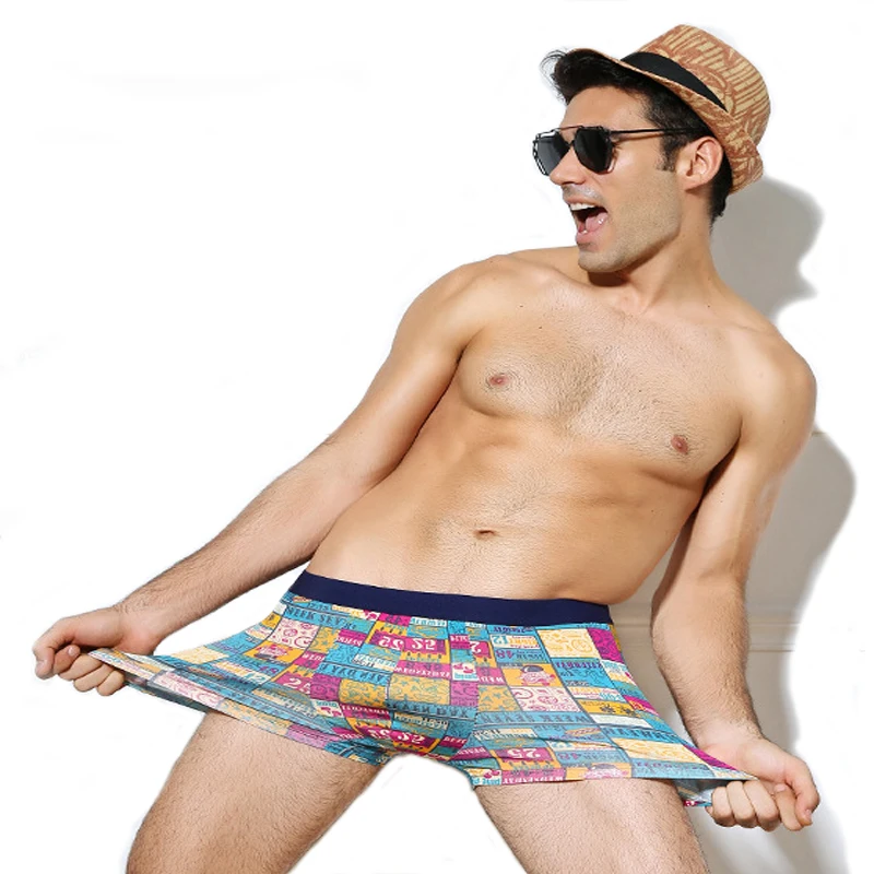 

Fashion Sexy Quality Underwear Men's Boxers Shorts Lovely Cartoon Print boxer Homme Breathable Plus Size Panties Male Underpant