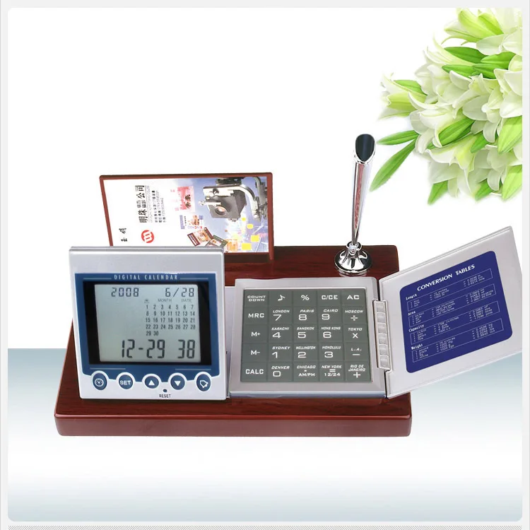 Serves Creative New Office Desk Calendar Advertising Mahogany Desk