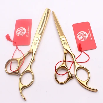 

6.0" 17.5cm JP Steel Purple Dragon Gold Hairdresser's Scissors Cutting Shears Thinning Scissors Professional Hair Scissors Z1005