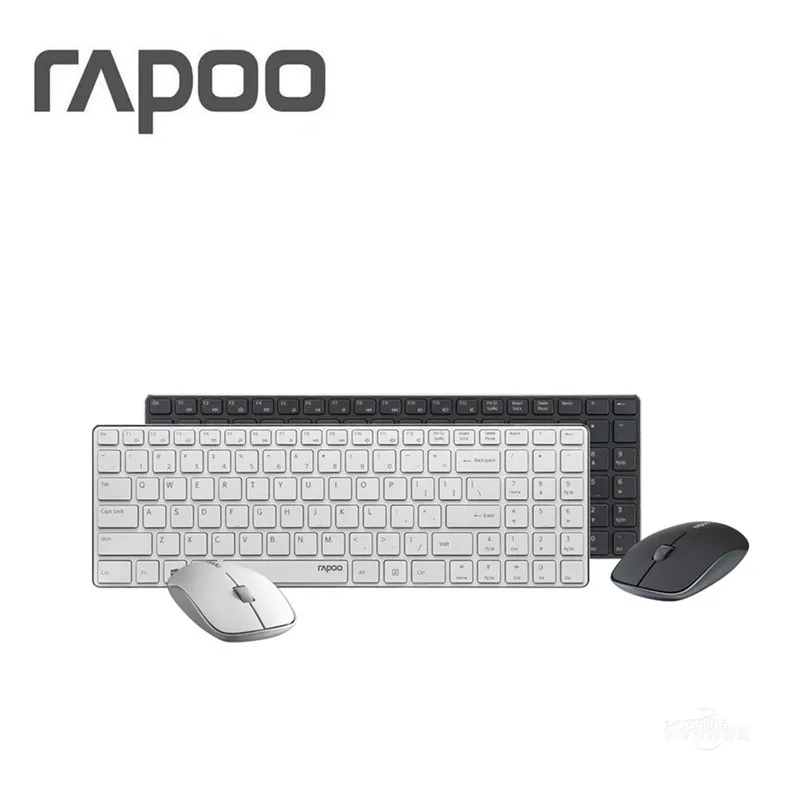 

New Rapoo Multi-mode Silent Wireless Keyboard Mouse Combos Bluetooth 3.0/4.0 RF 2.4G switch between 3 Devices Connection