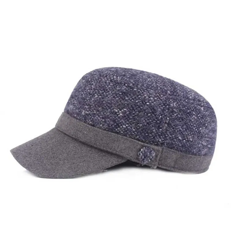 XdanqinX женская зимняя шапка толстые теплые армейские военные шапки Snapback плоская кепка для женщин Повседневная Студенческая Кепка для девочек Новинка