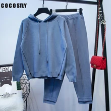 Tracksuit 2pcs Women Set Knitted Hoodies Crop Sweater Sweatshirt+ Pants Hooded 2 Pieces Sets Women Clothing Suits Female Tracksuit 2pcs Women Set Knitted Hoodies Crop Sweater Sweatshirt+ Pants Hooded 2 Pieces Sets Women Clothing Suits Female