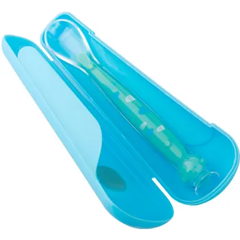

Kitchen Soup Spoon For Baby Giraffe/Penguin Silicon Healthy Infant Sensing Temperature Sucker Spoon Rice Tableware