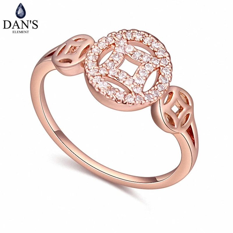 DAN'S Настоящее Австрийские кристаллы бренд AAA циркония микро вставки мода