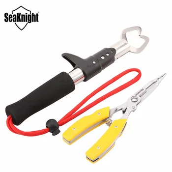 

SeaKnight Fishing Tool Set SK004 Stainless Steel Fishing Grip Fish Controller Multi-Functions Hook Remove Line Cut Pliers