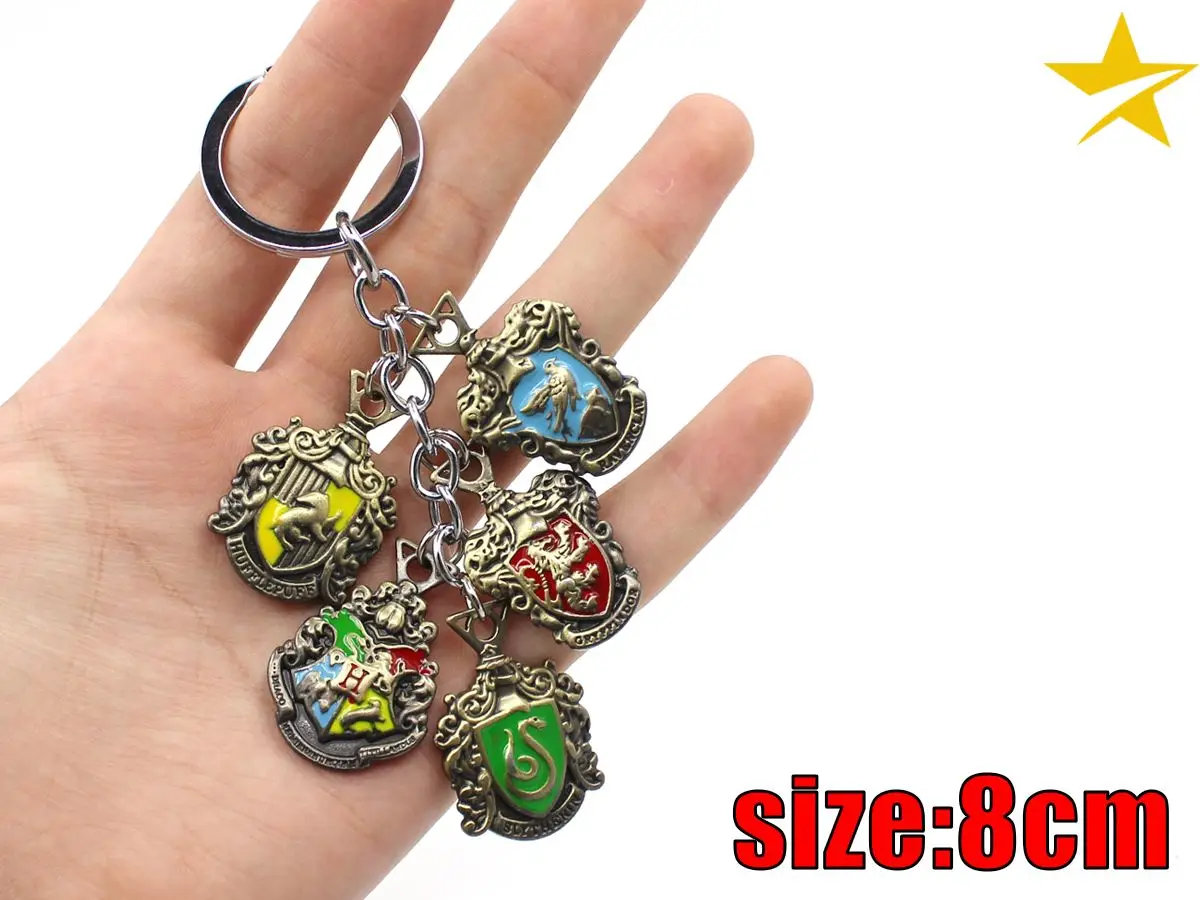 

Giancomics Harri Potter Movie Alloy Keychain Necklace Cute Pattern Cosplay Exquisite Otaku Accessory Costume Collection Decor