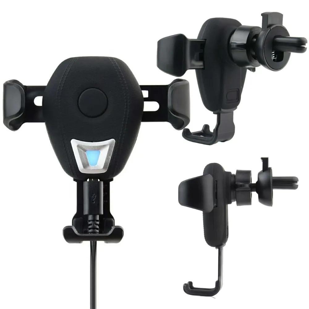 Universal Car Phone Holder Air Vent Mount Clip Cell Holder QI Wireless Charging Charger Smarphone Holder Clip Gravity Car Mount Universal Car Phone Holder Air Vent Mount Clip Cell Holder QI Wireless Charging Charger Smarphone Holder Clip Gravity Car Mount