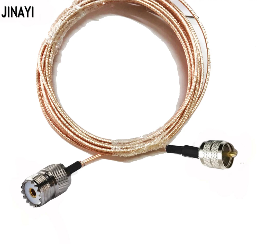 RG316 UHF SO239 Female to UHF PL259 Male Low Loss 50ohm Jumper RF Coax Cable 3m 5m 10min