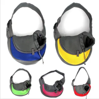 

Pet Dog Carrier Outdoor Travel Portable Single Shoulder Bag Sling Mesh Comfortable Travel Tote Shoulder Bag PB701