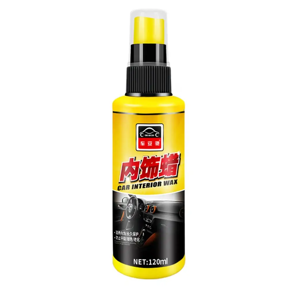 

120mL Car Wax Auto Interior Restorer Dashboard Leather Trim Seat Glossing Wax Maintenance Cleaning Tools Washing Car Cleanner