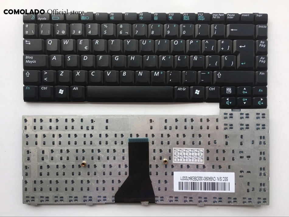 SP Spanish Keyboard For Samsung P28 P29 Laptop Black Keyboard SP layout