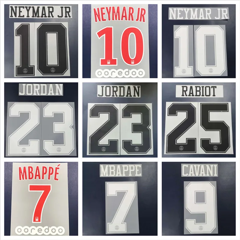 Новинка 1819 PSG MBAPPE NEYMAR Кавани ди Марии Дани Алвес Т. Сильва ВЕРРАТТИ DRAXLER печать