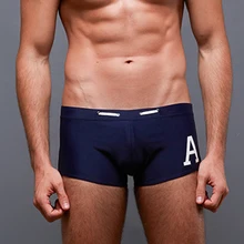 POPFAVOR брендовые купальники дышащие Для мужчин, плавки, боксёры для плавания трусы-боксеры Sunga Для мужчин купальник черный Для мужчин мужские плавки-трусы Пляжные шорты