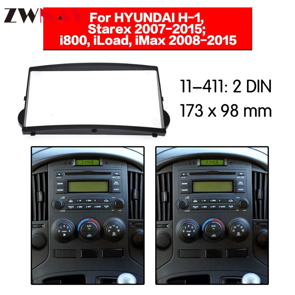 

Car DVD Player frame For HYUNDAI H-1 Starex 2007-2015 i800 iLoad iMax 2008-2015 2DIN Auto AC Black LHD RHD Auto Radio Multimedia