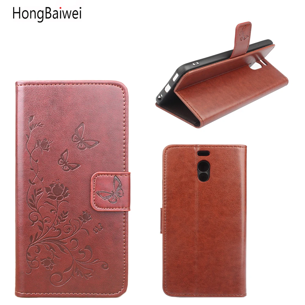 

HongBaiwei for Meizu M6 Note Case Wallet Style Fashion Embossed Leather Case for Meizu M6 Note Flip Cover With Stand Function