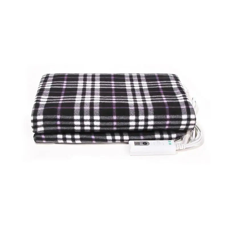 Multifunctional Electric Heating Blanket Mat Knee Blanket Warm Blanket Far Infrared Hot Compress Therapy Blanket Carpets US - Цвет: Black gray plaid