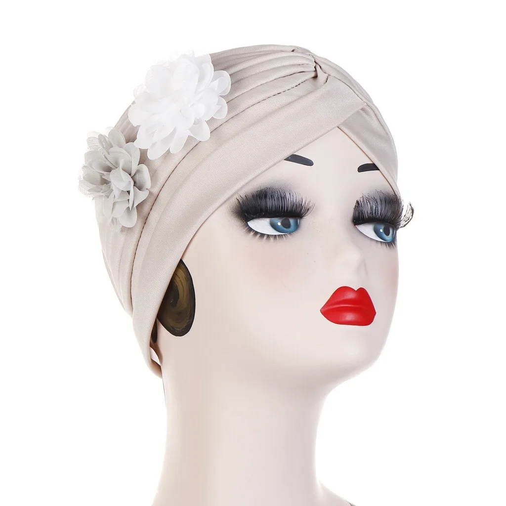 

New Pattern Floret India Hat Multicolor Muslim Fashion Street Package Head Cap Hijab Caps Scarf