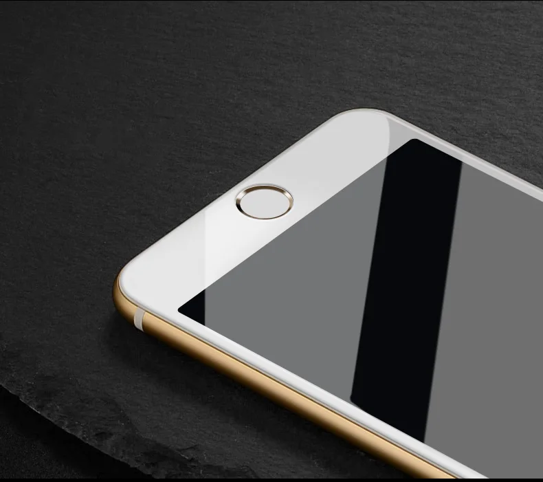 TOMKAS Glass For iPhone 7 8 Screen Protectors 4D Round Curved Edge Full Cover Protective For iPhone 7 8 Plus Tempered Glass