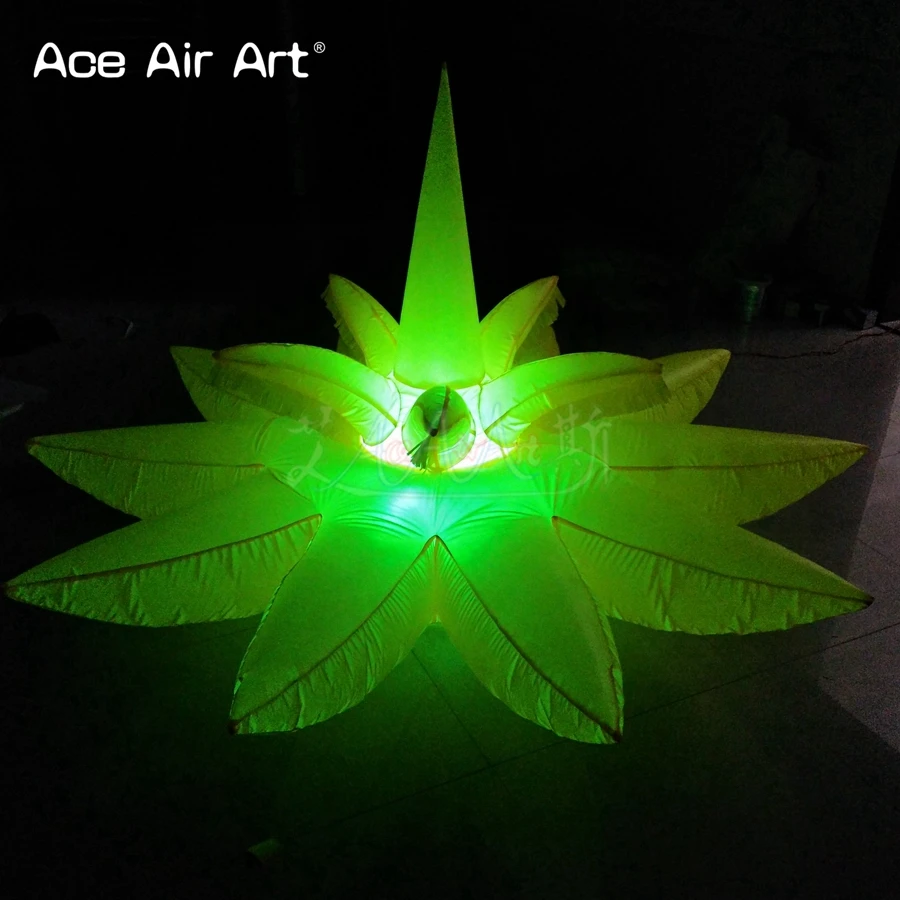 Новый дизайн led Надувные водяной лилии, led цветок лотоса надувные украшения по Ace Air Art