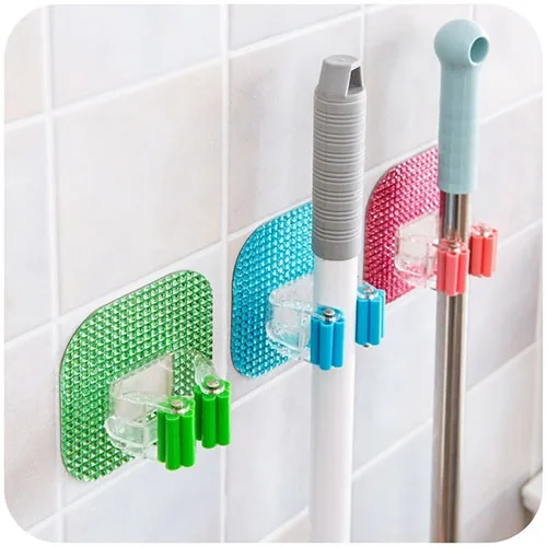 

Creative Home Furnishing Mop Hook Multifunctional Besom Sweeper Clip Rack Holder