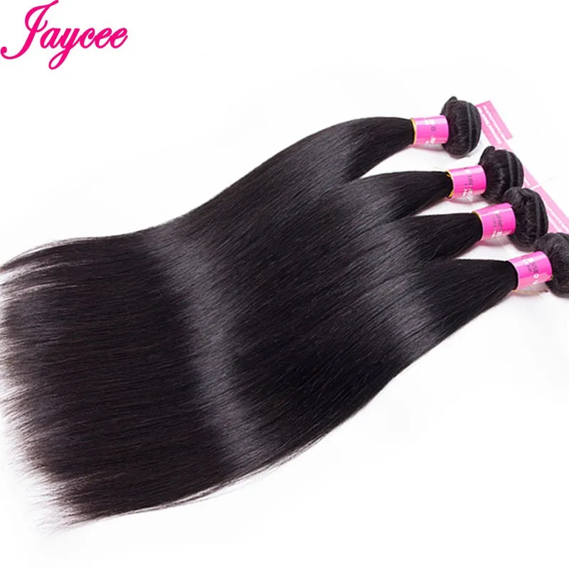 Jaycee волосы индийские прямые волосы пряди 8~ 26 дюймов натуральный цвет человеческие волосы ткачество волосы remy