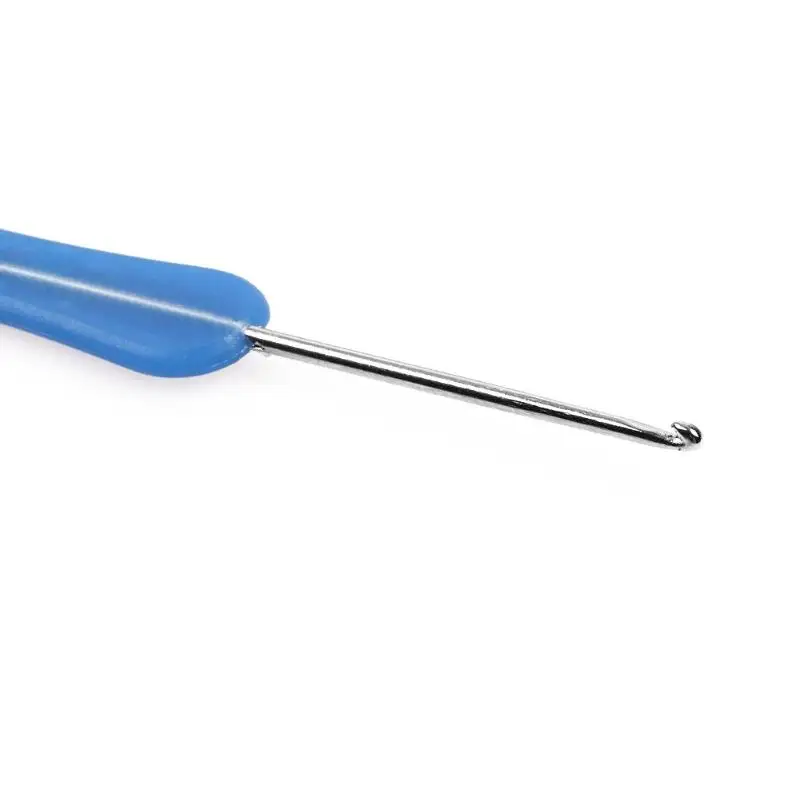 1 шт. DIY крючки для вязания крючком с пластиковой ручкой иглы для шитья иглы для вышивки крестом инструменты для вышивания товары для дома случайный цвет
