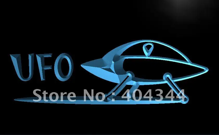 

LB928- Space Ship Alien UFO Cartoon NEW Light Sign