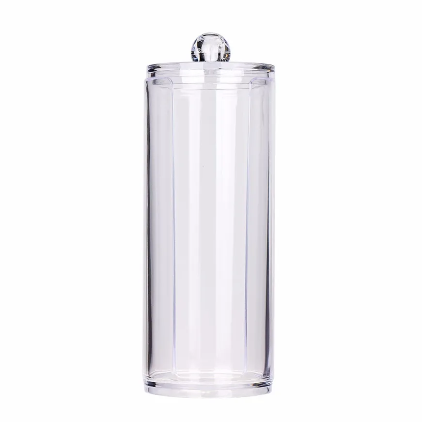 

Wipe cotton Portable Round Container Storage Case Make up Cotton Pad Box