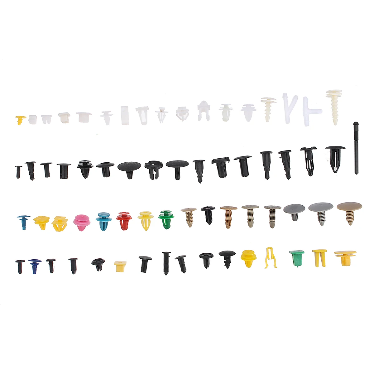  500Pcs Universal Mixed Auto Fastener Car Bumper Clips Retainer Push Engine Cover Car Fastener Rivet