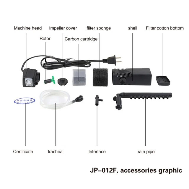 Aquarium Filter Built-In Multi-Function Aerator