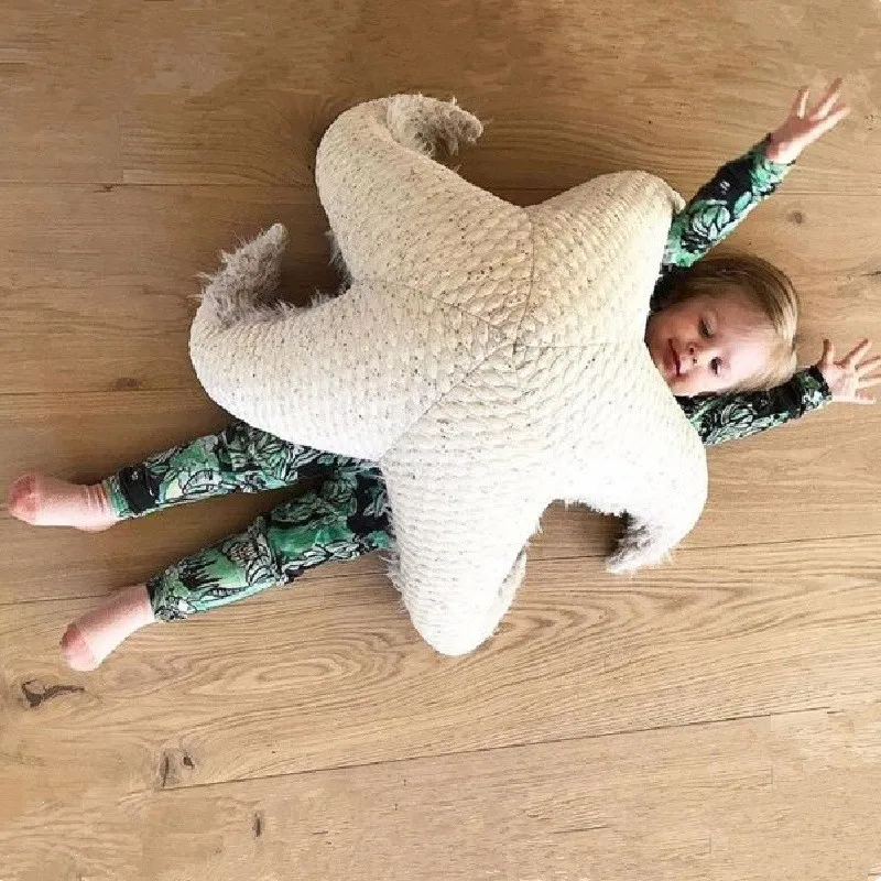 

Nordic Style Animals Starfish Dolphin Octopus Stuffed Cushion Pillow Baby Calm Sleep Dolls Kids Bed Room Decor Toys Photo Props