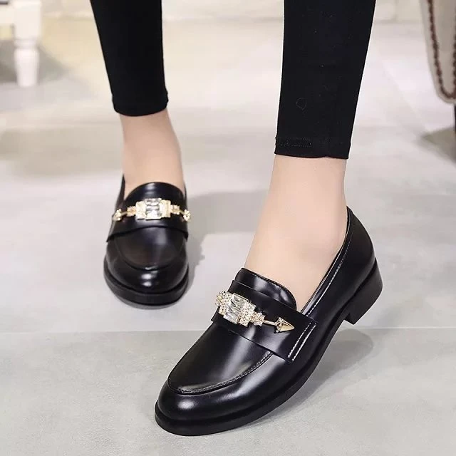 2017 Fashion diamond Women Shoes PU Leather Womens Slipper Flats Female Casual Slip On Loafer Flats