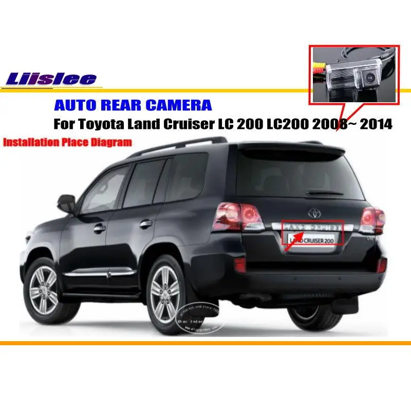 Автомобильная камера заднего вида для Toyota Land Cruiser LC 200 LC200 (без запасного колеса на