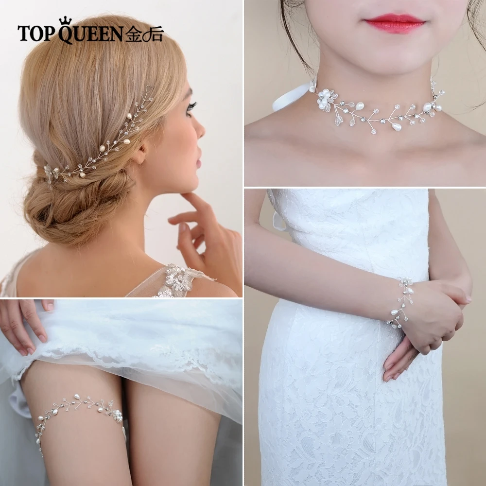TOPQUEEN HP35 со склада головной убор свадьба с кристаллами золотой и серебряный цвета головной убор свадебные волосы женские элегантные