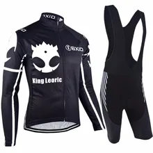 Bxio с длинным рукавом велосипедные наборы Осень Горный Велосипед Одежда MTB черный череп набор велосипедных Джерси Топ Bretelle Ciclismo Italia 109