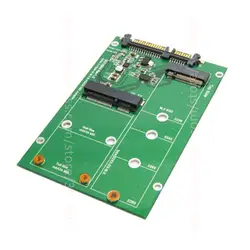 2 в 1 Combo Mini PCI-E 2 lane M.2 NGFF & mSATA SSD SATA 3.0 III адаптер конвертер pcba