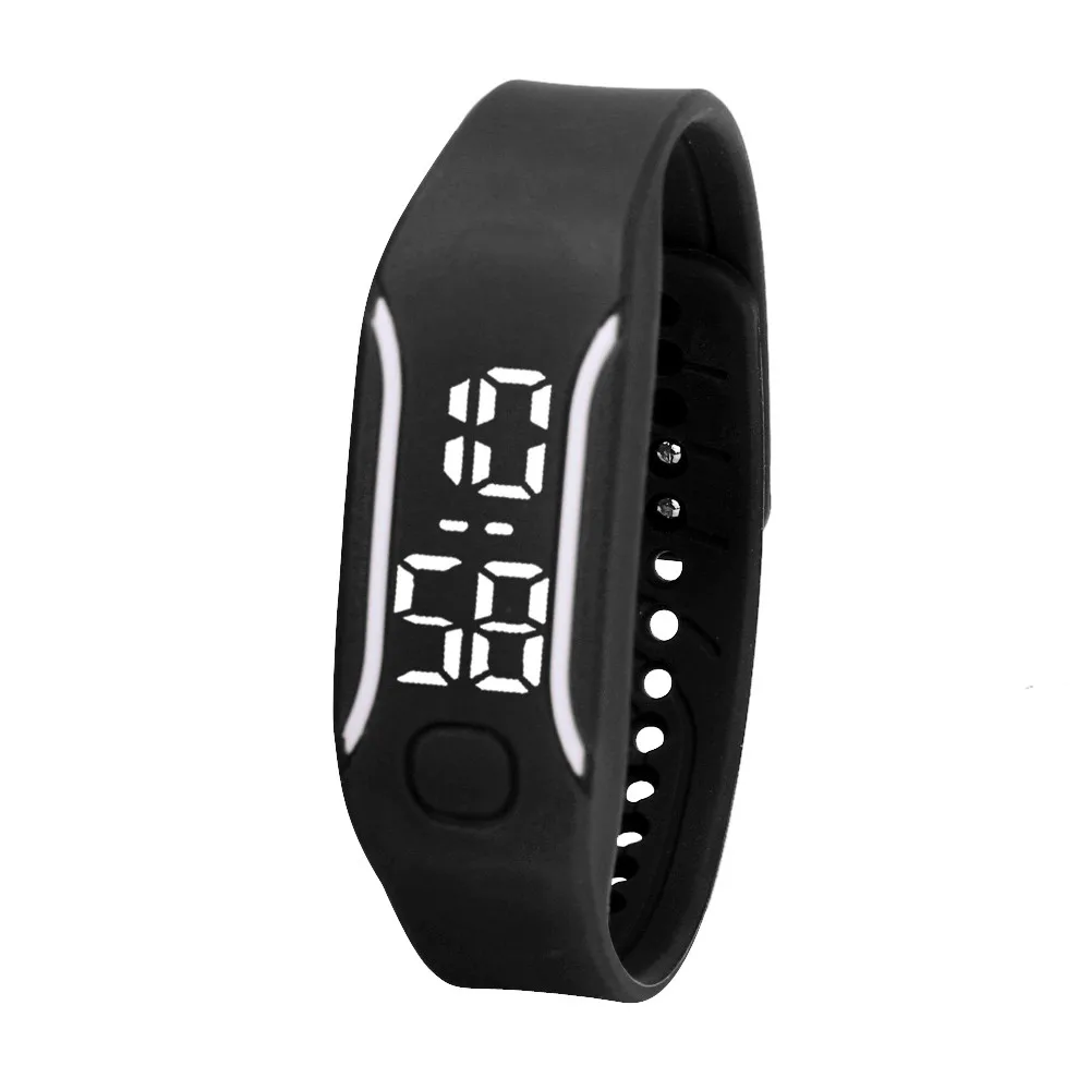 Duoblu мужские женские резиновые светодио дный часы спортивный браслет цифровые наручные Роскошные модные часы из нержавеющей стали простой