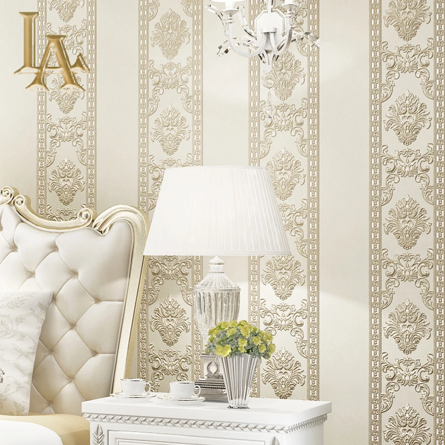 Compare Prices On Embossed Luxury Damask Wallpaper Online