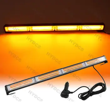 

72W COB LED Emergency Hazard Warning Flash Strobe Beacon Light Bar Amber Yellow
