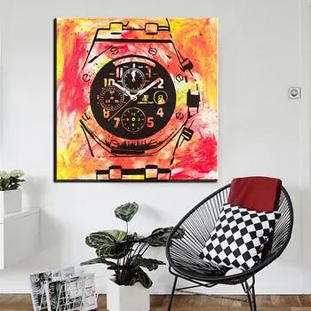 

Free shipping pop artist Painting WATCH popular hand painted for decoration no frame a09