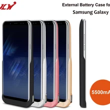 100 шт. jlw 5500 мАч клип Батарея Зарядное устройство чехол для Samsung S8 Резервное копирование Внешняя Батарея Зарядное устройство чехол для Galaxy s8