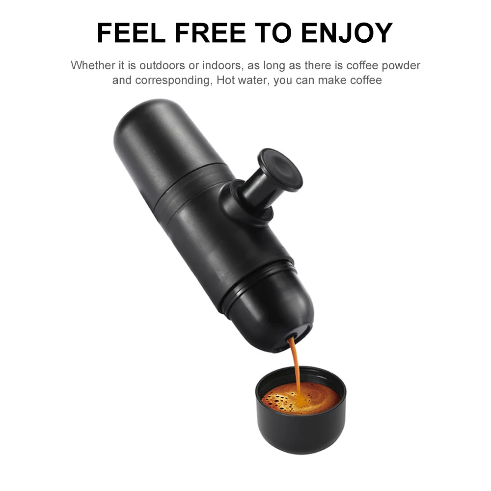 

Manual Coffee Portable Machine Mini Espresso Maker Handheld Pressure Espresso 70ml Coffee Machine Pressing Cup For Home Travel