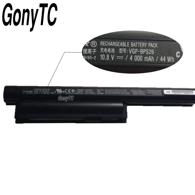 Аккумулятор для sony Vaio BPS26 VGP-BPL26 VGP-BPS26 BPS26A SVE141 SVE14A SVE15 SVE17 ноутбук литий ионный 6 ячеек из натуральной кожи