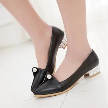 

2017 Sale Creepers Large Size 34-47 Women's Fashion Shoes Woman Flats Spring Female Ballet Metal Pointed Toe Solid Casual Q1