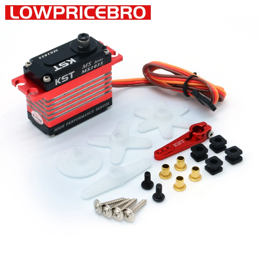 KST MS1035 12kg Metal Gear High Speed Digital Servo Motor for 550-700 Class Helicopter Tail Robot Car Drone Boat