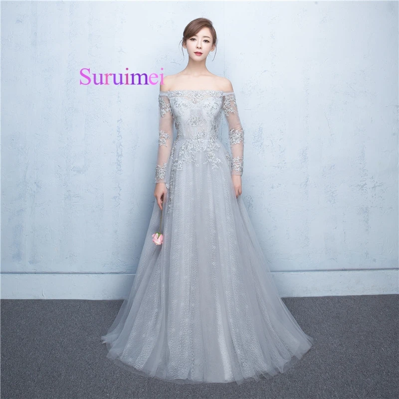 Long Evening Gowns 2017 Vestido De Festa Longo Off the Shoulders Cheap Sleeves Prom Dresses with Open Back | Свадьбы и торжества
