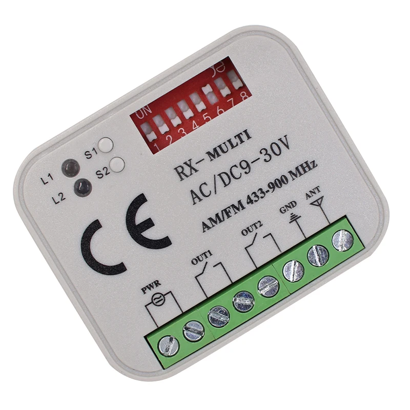 2019 new 2 channel Wireless Garage Door 433MHZ DC12V/24V Rolling Code Receiver 2019 new 2 channel Wireless Garage Door 433MHZ DC12V/24V Rolling Code Receiver