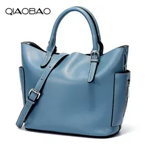 QIAOBAO Специальное предложение винтажная сумка на плечо из натуральной кожи женская дизайнерская сумка женская черная сумка через плечо с ручкой сверху