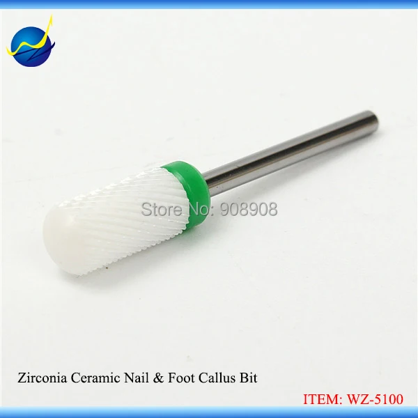 

1pc New White Ceramic Nail Drill Bits Large Rounded Top For Chiropody Podiatry Manicure Beauty Nail Tooth Care Salon Tools