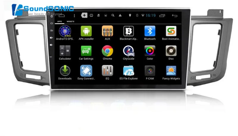 Flash Deal 10.2Inch Full Touch Screen Android 6.0 Car DVD GPS Special for Toyota RAV4 2014 2015 2016 with Wifi 1024*600 HD Screen 1